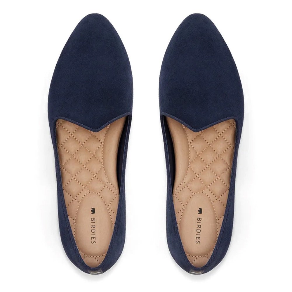 BIRDIES THE HERON IN NAVY SUEDE 7.5 / 7 1/2. New with out tags. Rec’d as gift
